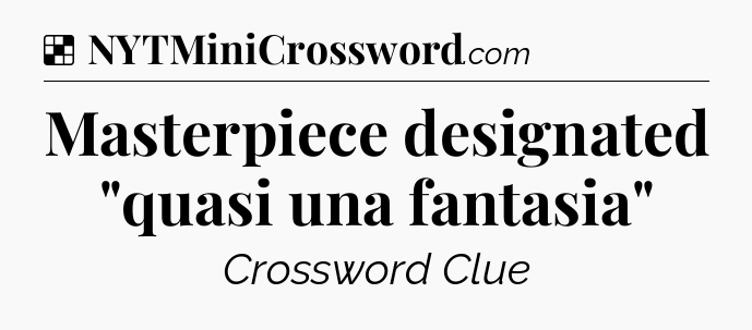 Solution: Masterpiece designated 