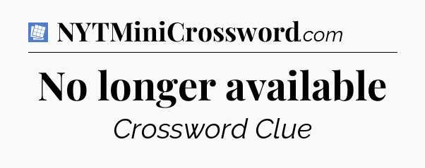 No longer available Puzzle Page Crossword Clue