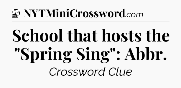 School that hosts the 