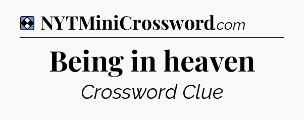 Solution: Being in heaven - NYT Mini Crossword