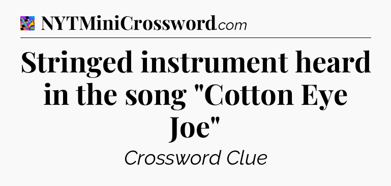 Stringed instrument heard in the song 