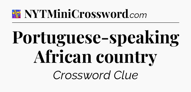 Portuguese-speaking African country Codycross
