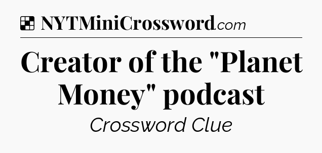 Solution: Creator of the 