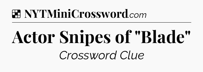 Solution: Actor Snipes of 