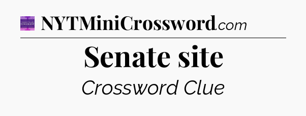 Senate site - Thomas Joseph Crossword
