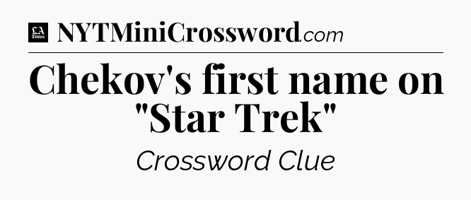 Chekov's first name on 