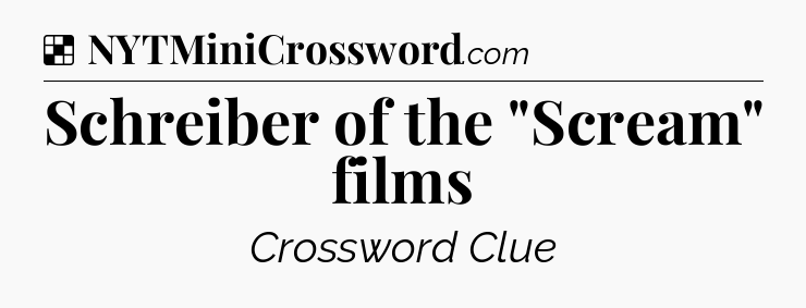 Solution: Schreiber of the 
