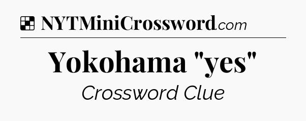 Solution: Yokohama 