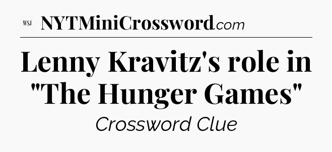 Lenny Kravitz's role in 