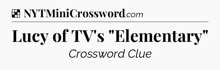 Solution: Lucy of TV's 