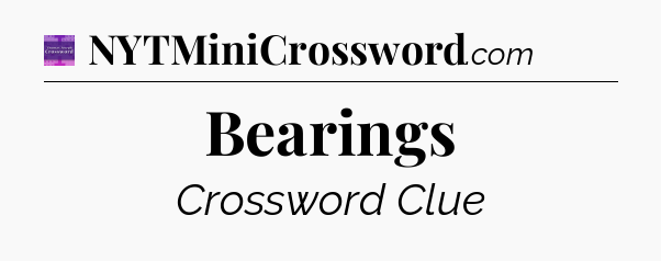 Bearings - Thomas Joseph Crossword