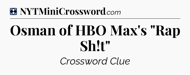 Solution: Osman of HBO Max's 