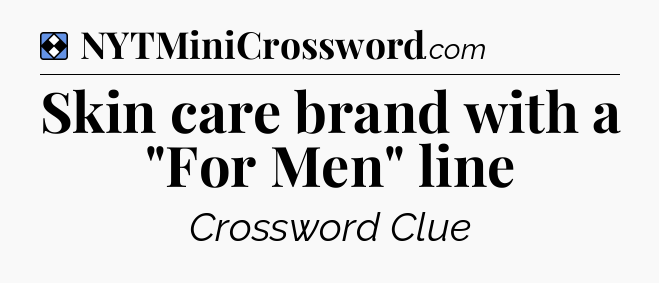 Solution: Skin care brand with a 