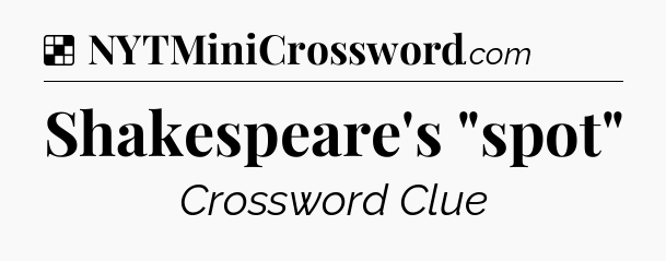 Solution: Shakespeare's 