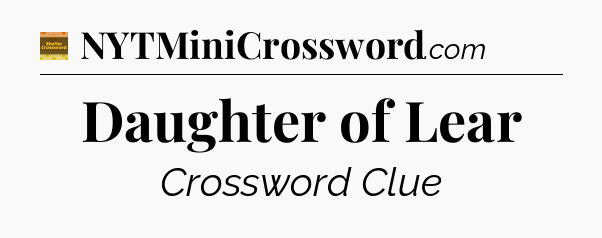 Daughter of Lear - Eugene Sheffer Crossword