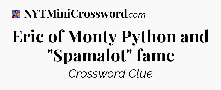 Eric of Monty Python and 