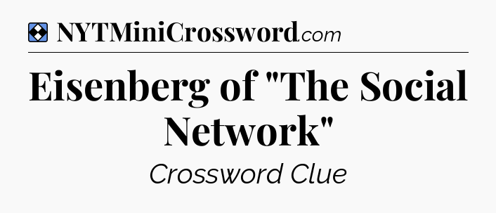 Solution: Eisenberg of 