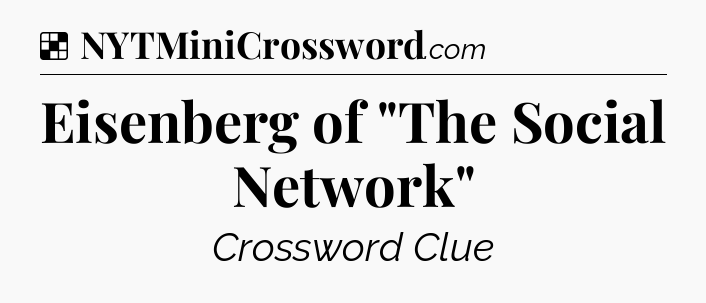 Solution: Eisenberg of 