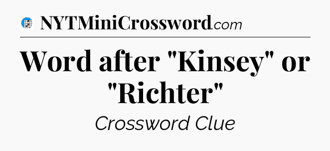Word after 