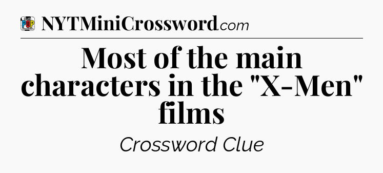 Most of the main characters in the 