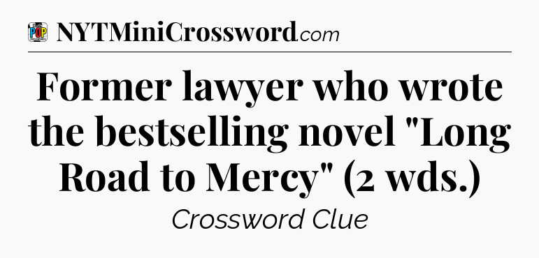 Former lawyer who wrote the bestselling novel 