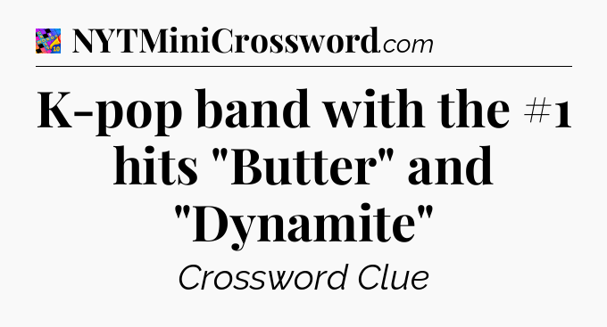 K-pop band with the #1 hits 