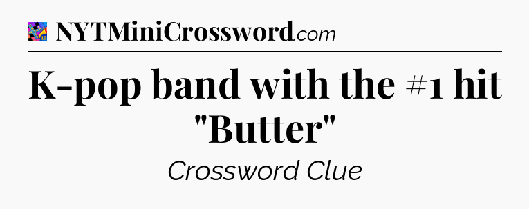 K-pop band with the #1 hit 