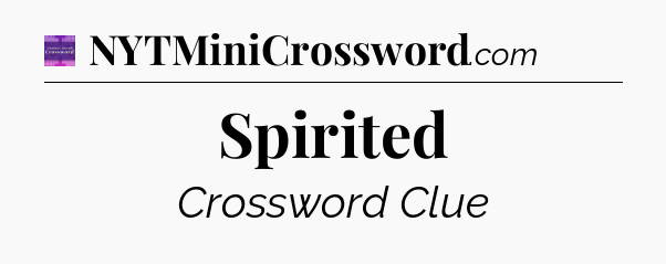 Spirited - Thomas Joseph Crossword