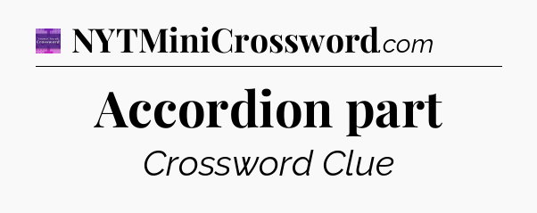 Accordion part - Thomas Joseph Crossword
