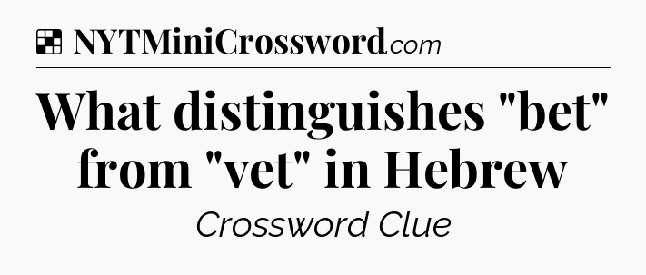 Solution: What distinguishes 