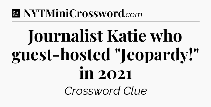 Journalist Katie who guest-hosted 