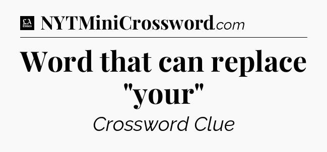 Word that can replace 