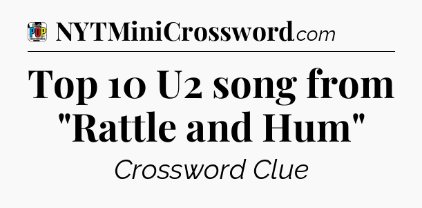 Top 10 U2 song from 