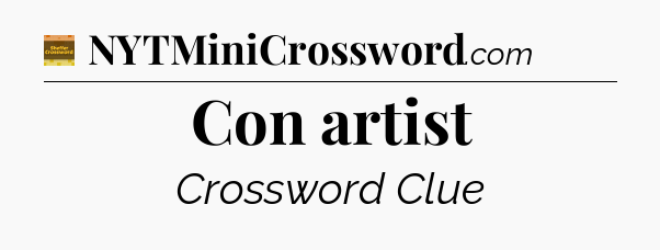 Con artist - Eugene Sheffer Crossword