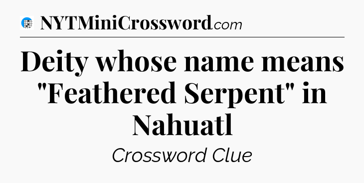 Deity whose name means 