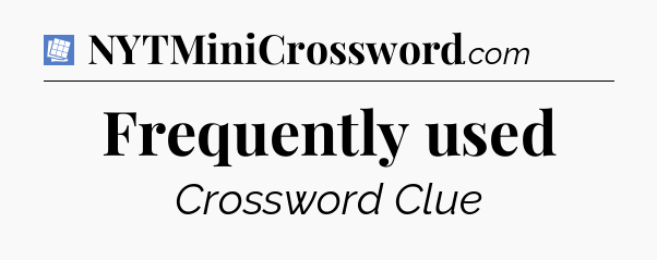 Frequently used Puzzle Page Crossword Clue