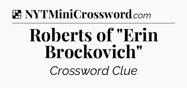 Solution: Roberts of 