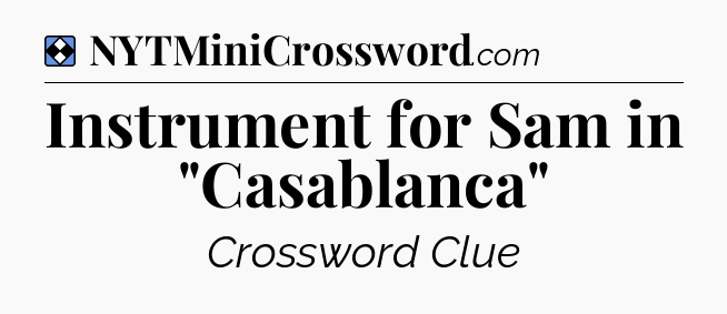Solution: Instrument for Sam in 