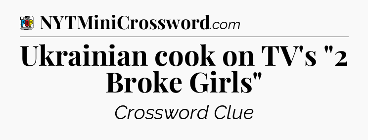 Ukrainian cook on TV's 