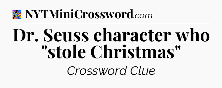 Dr. Seuss character who 