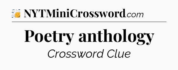 Poetry anthology - 7 Little Words