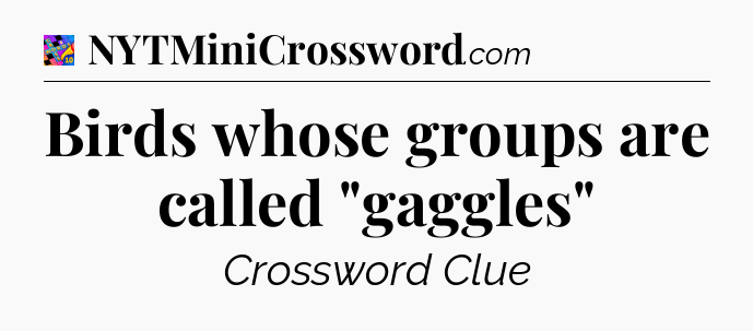 Birds whose groups are called 