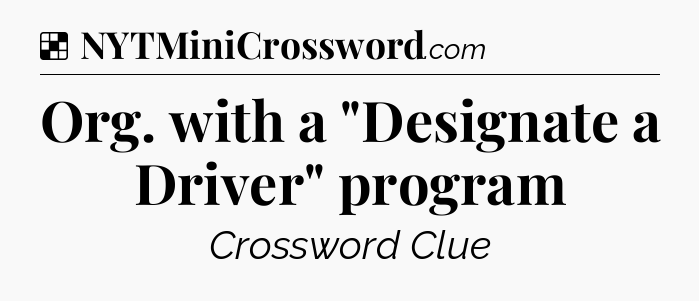 Solution: Org. with a 