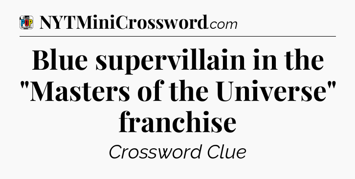 Blue supervillain in the 