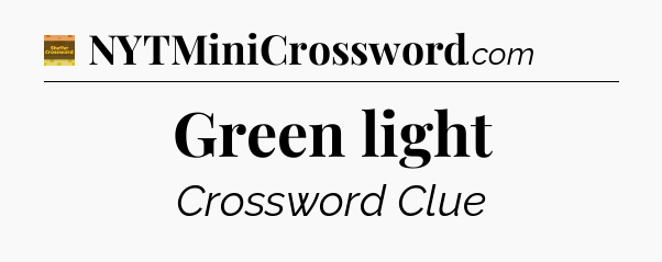 Green light - Eugene Sheffer Crossword