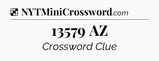 Solution: 13579 AZ - NYT Crossword