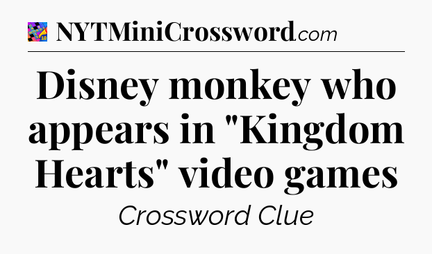 Disney monkey who appears in 