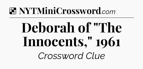 Solution: Deborah of 