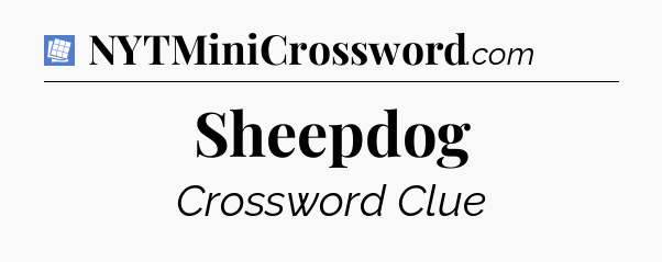 Sheepdog Puzzle Page Crossword Clue