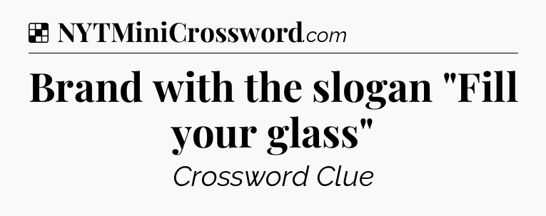 Solution: Brand with the slogan 